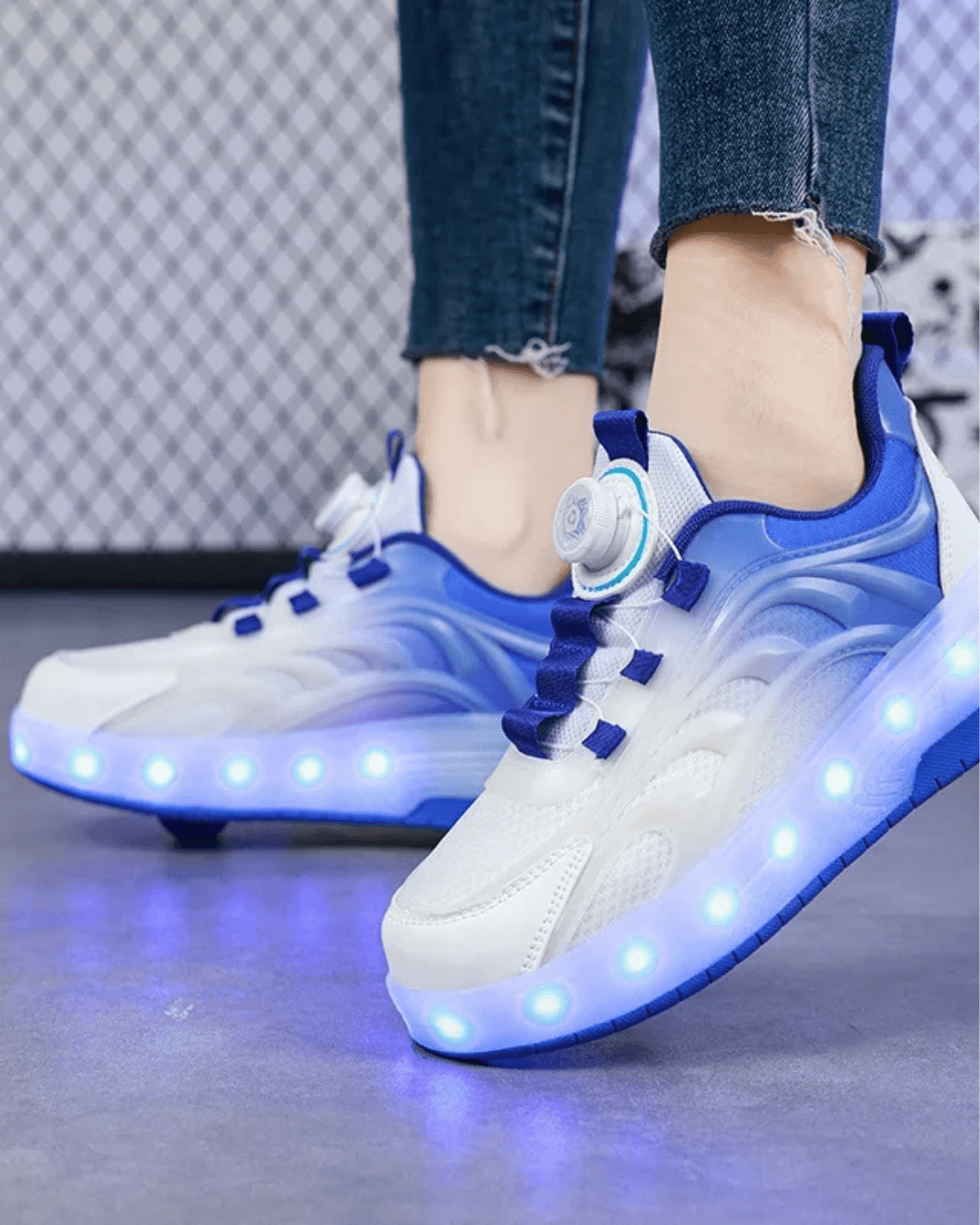 LED Işıklı İki Tekerlekli Çocuk Paten Ayakkabı | USB Şarjlı Spor Paten Ayakkabı - Valora